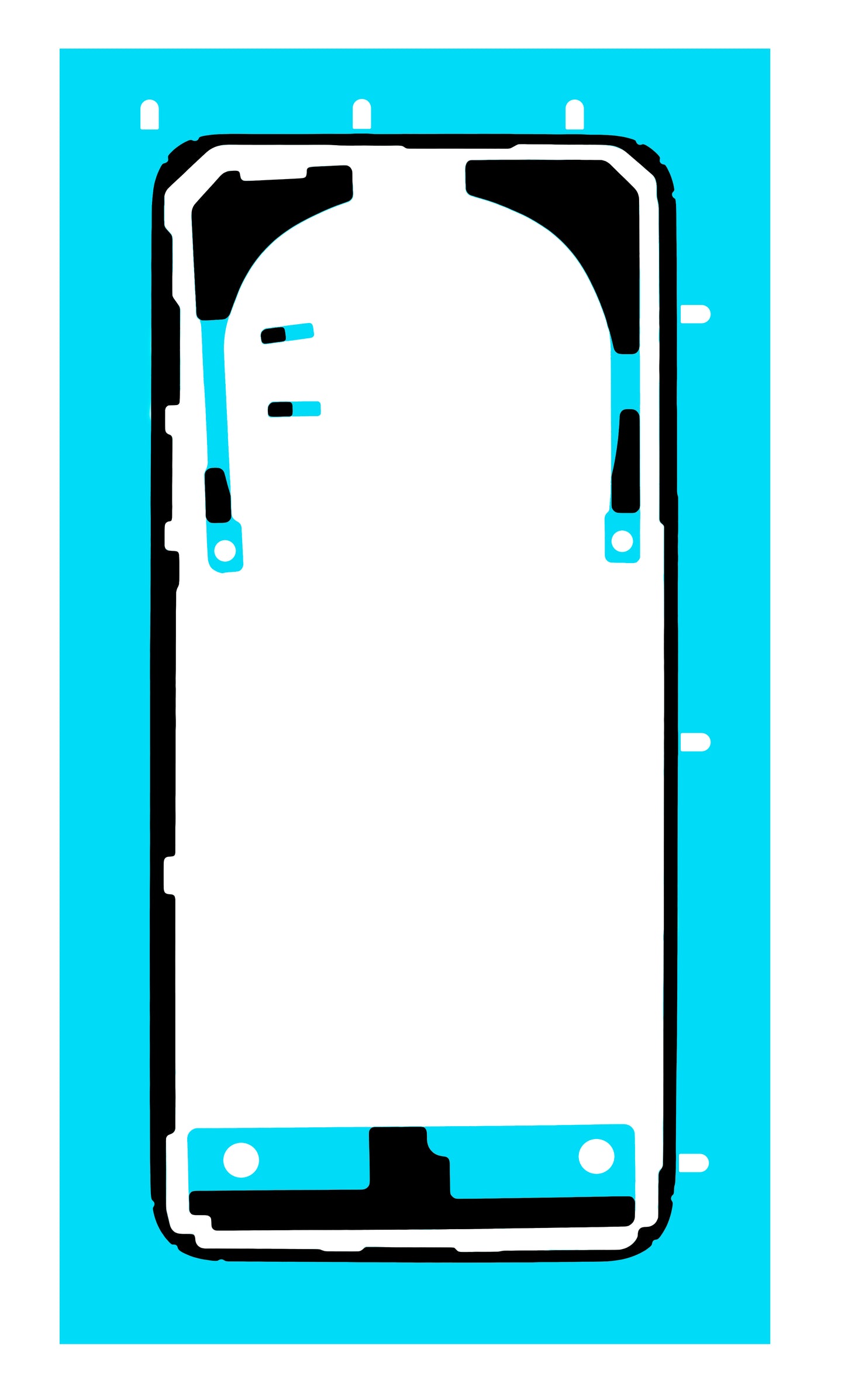 Klej Pokrywa Baterii Honor Magic7 Pro, Zestaw Serwisowy 5163AELQ