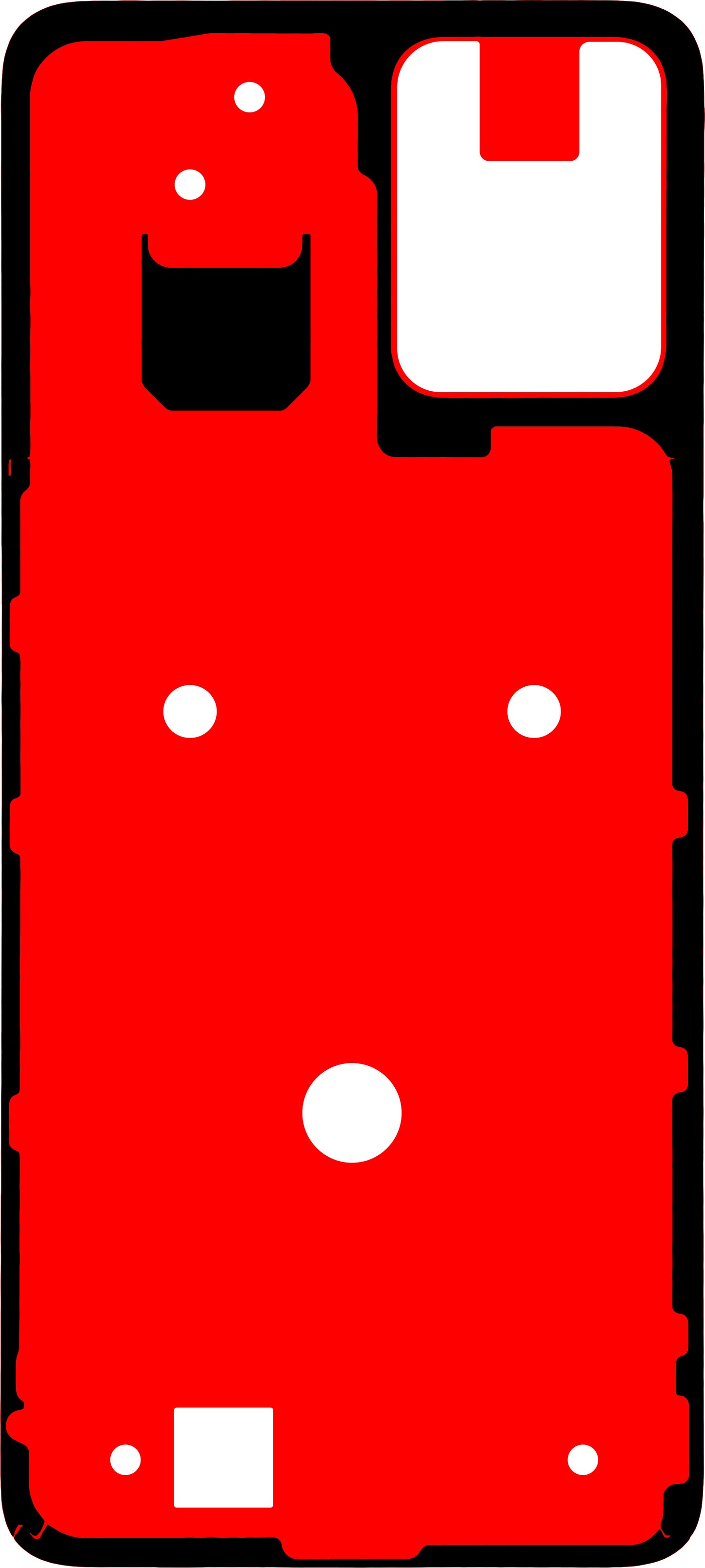 Motorola Moto G13 Battery Cover Adhesive, Service Pack 5D78C22490