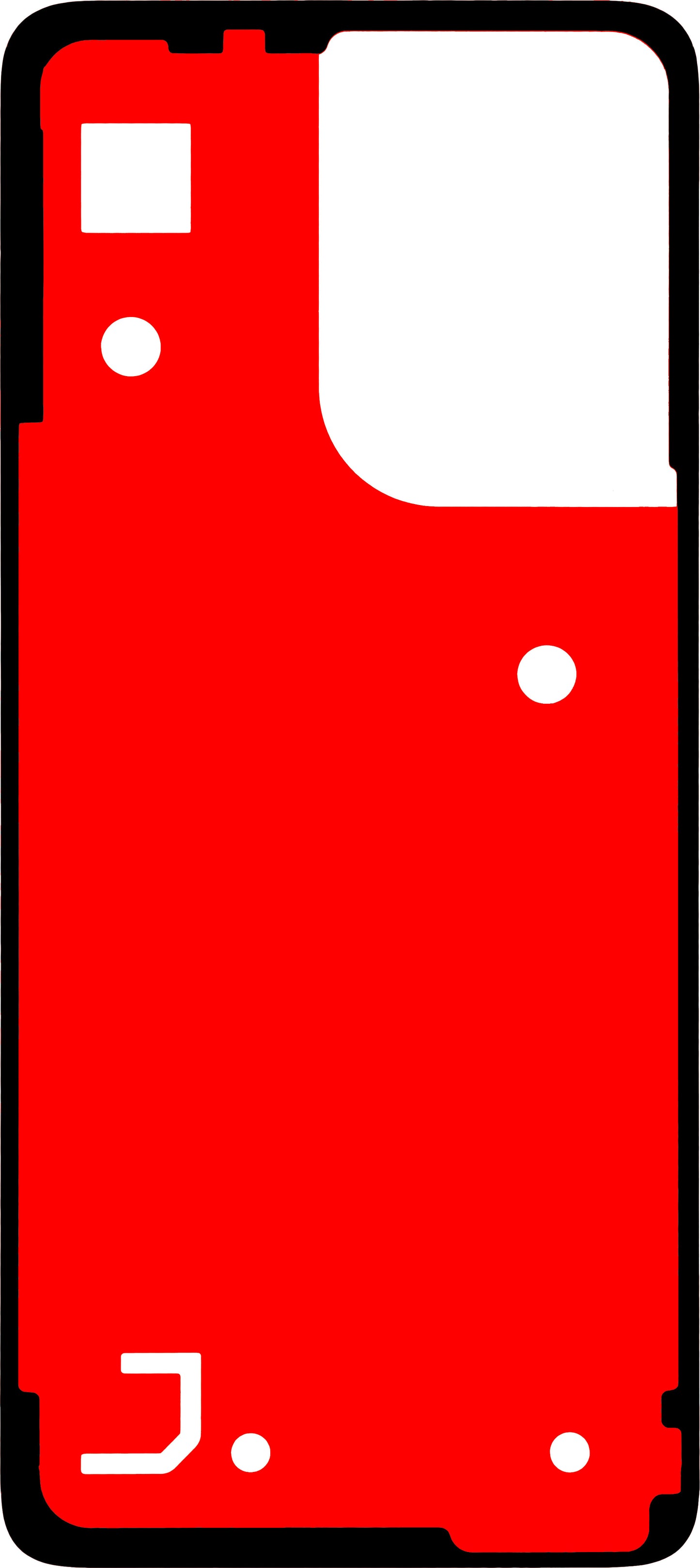 Klej do pokrywy baterii Motorola Moto G55, Materiał PU, Zestaw serwisowy 5D78C28716