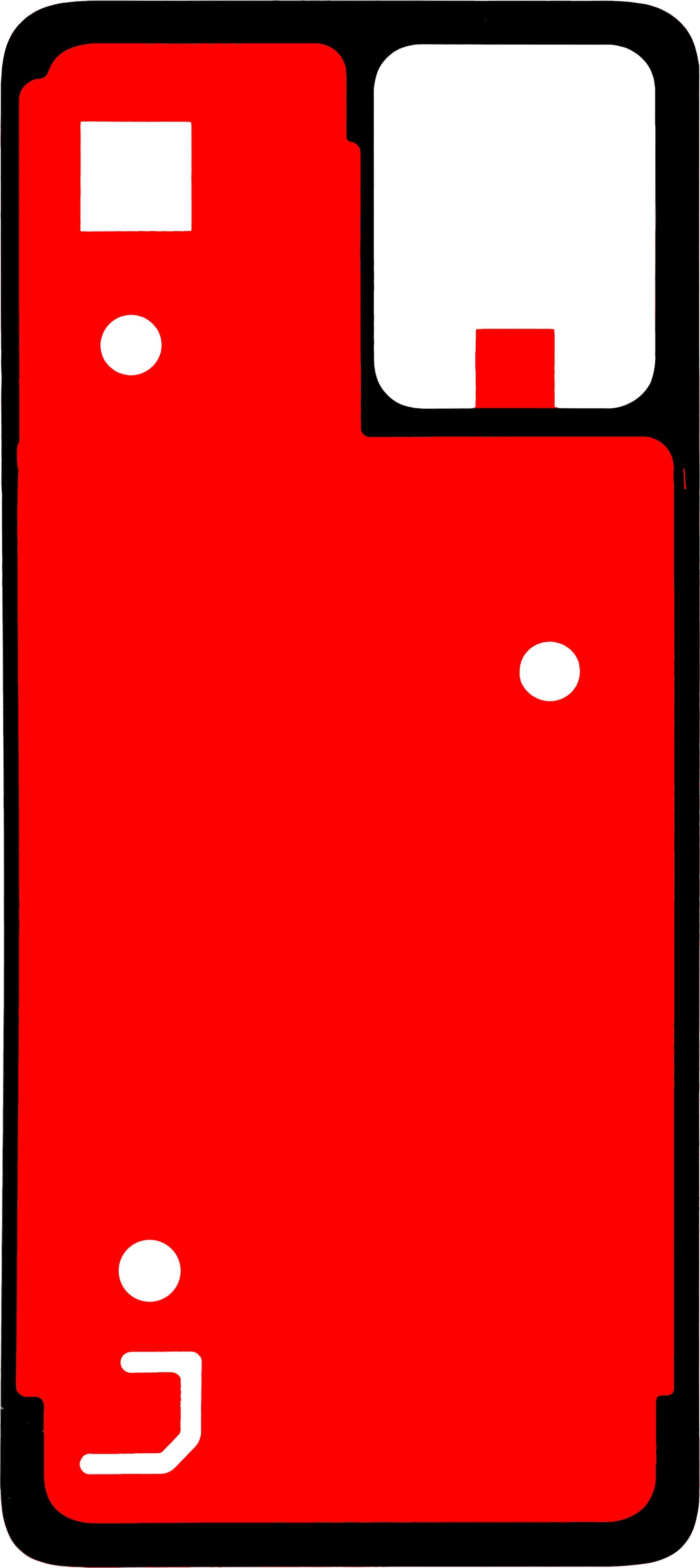 Klej do pokrywy baterii Motorola Moto G64 / G54 Power Edition / G54, 3D, Service Pack 5D78C23266