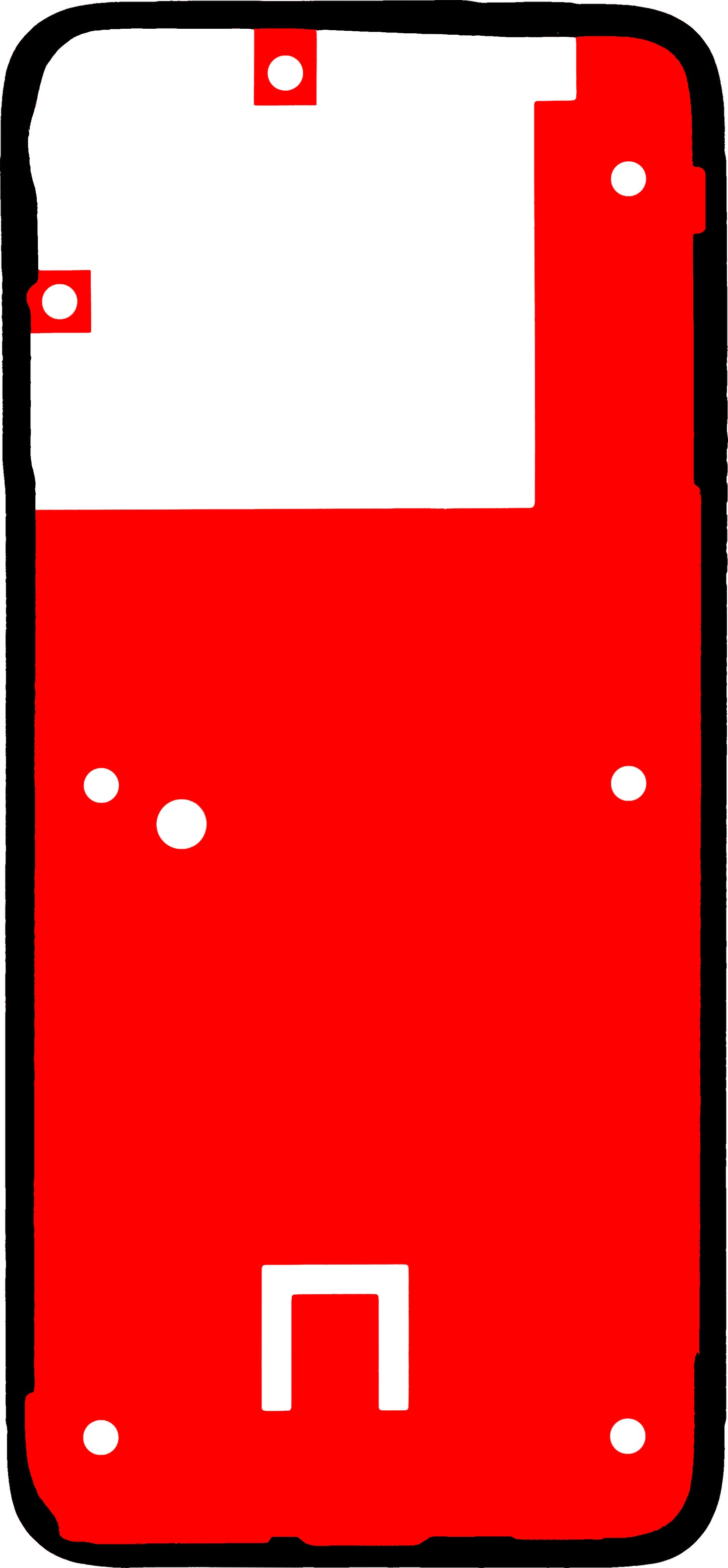 Klej do obudowy baterii Motorola Moto G77, Service Pack 5948C32738