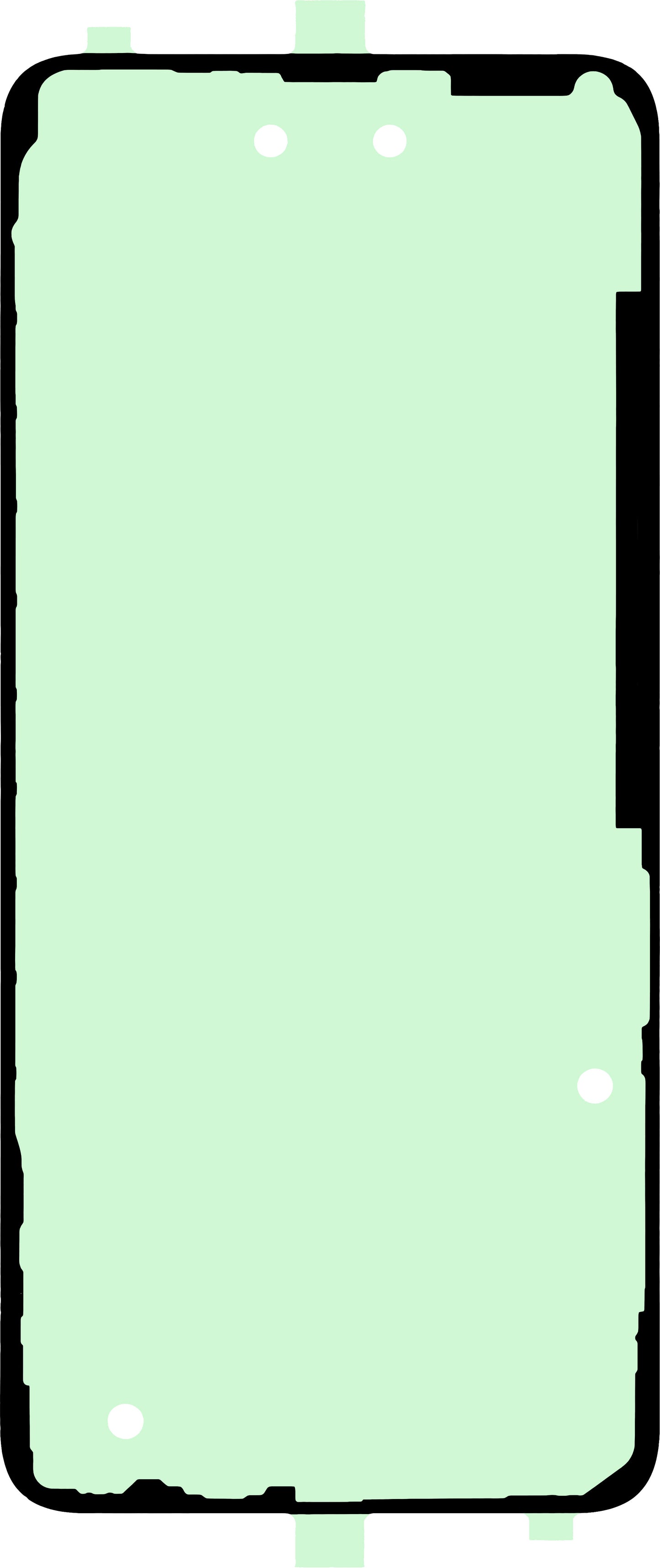 OEM Taśma Klejąca do Pokrywy Baterii, 164mm x74mm