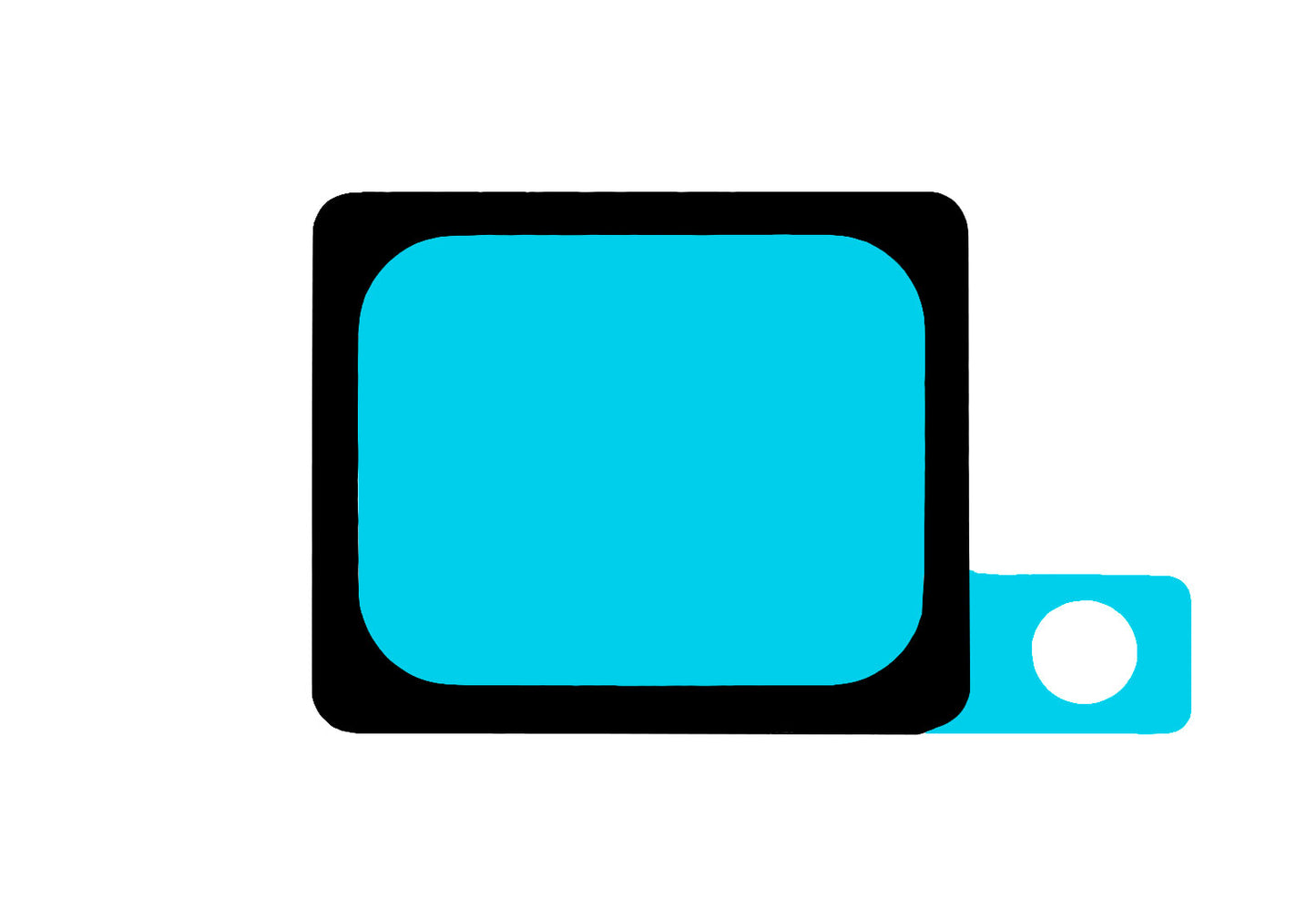 Klej do głośnika Honor X7d 5G / 400 Smart 5G, Zestaw serwisowy 9707ACAT