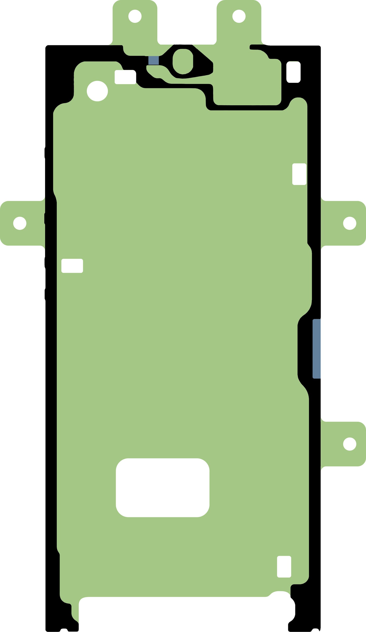 Klej do wyświetlacza Samsung Galaxy S23 Ultra S918, zestaw serwisowy GH81-23178A