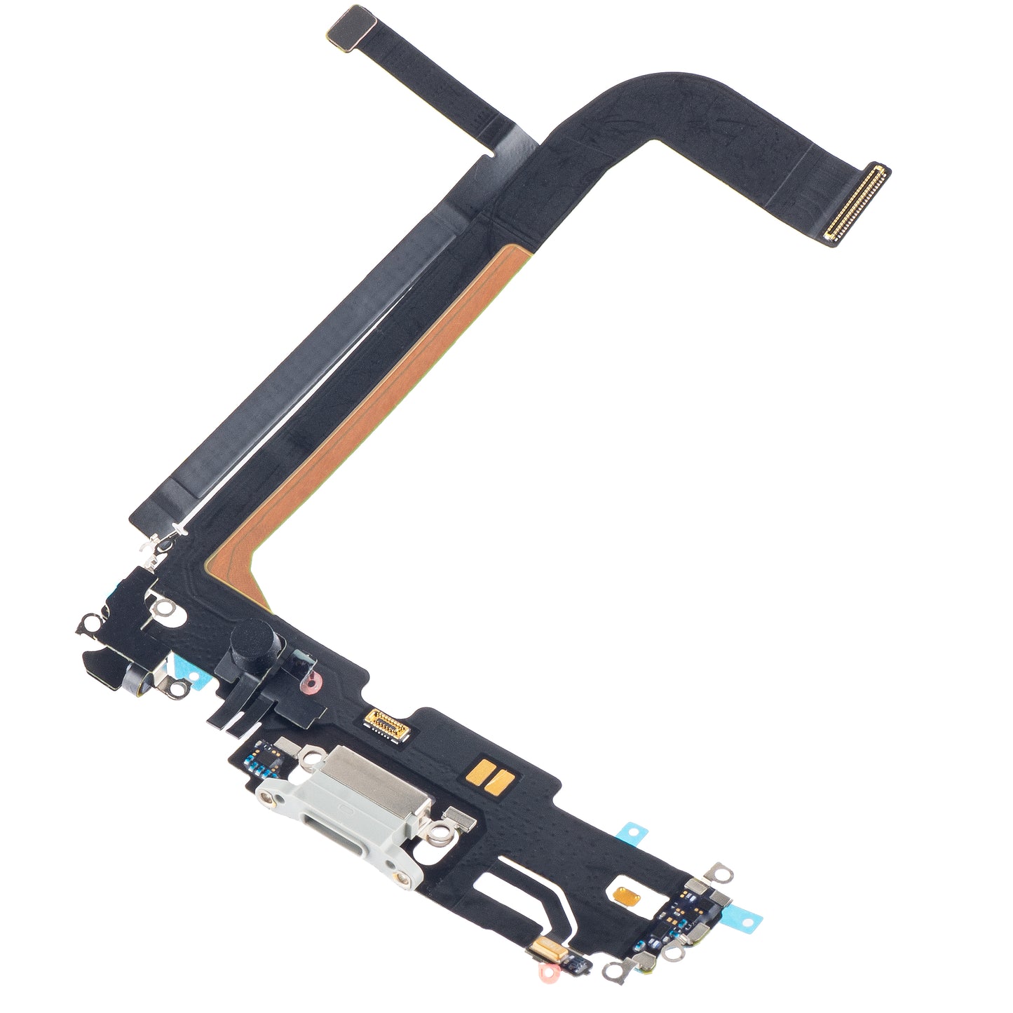 Opaska na głowę ze złączem ładowania - mikrofon Apple iPhone 13 Pro Max, srebrny