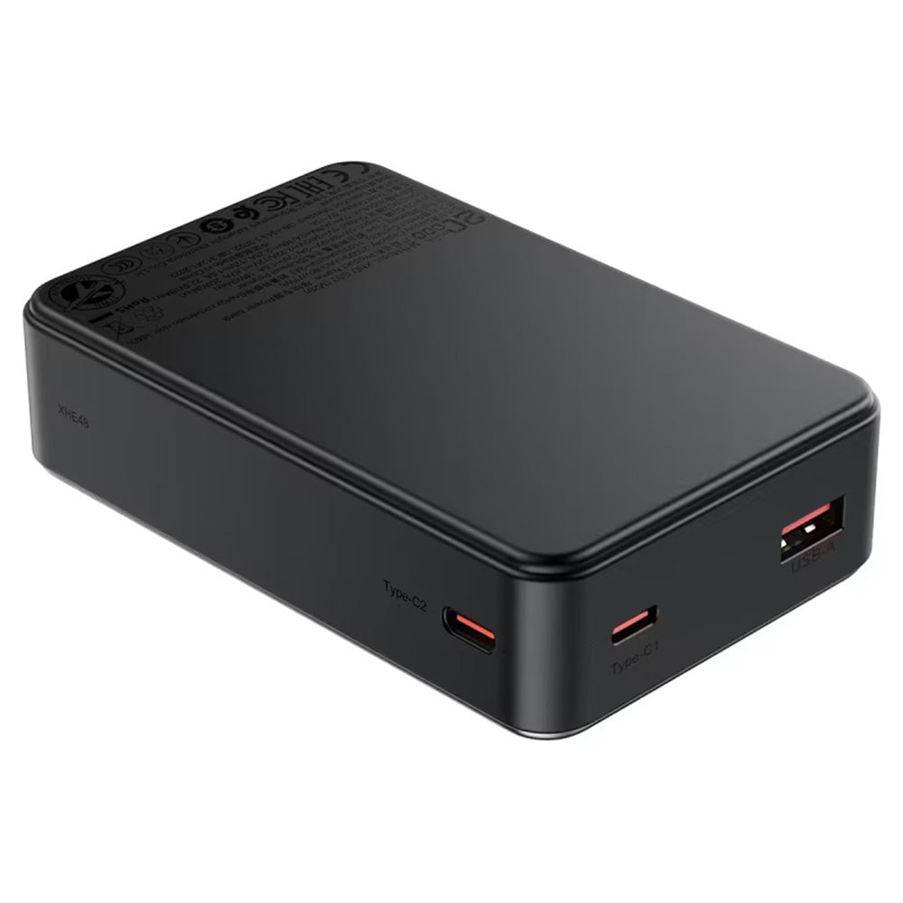 Zewnętrzna bateria Acefast M29, 20000mAh, 22.5W, QC + PD, 1 x USB-A - 2 x USB-C, Czarna