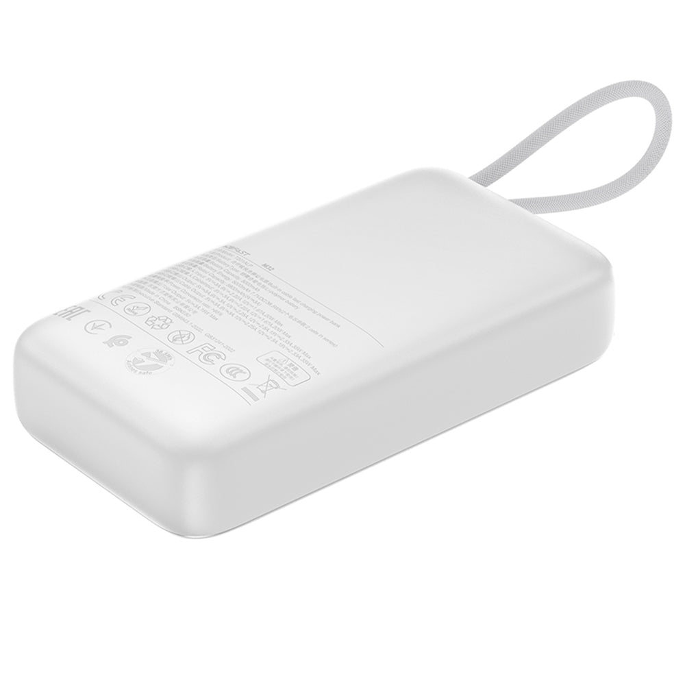 Zewnętrzna bateria Acefast M32, 10000mAh, 35W, PD, 2 x USB-C, Srebrna