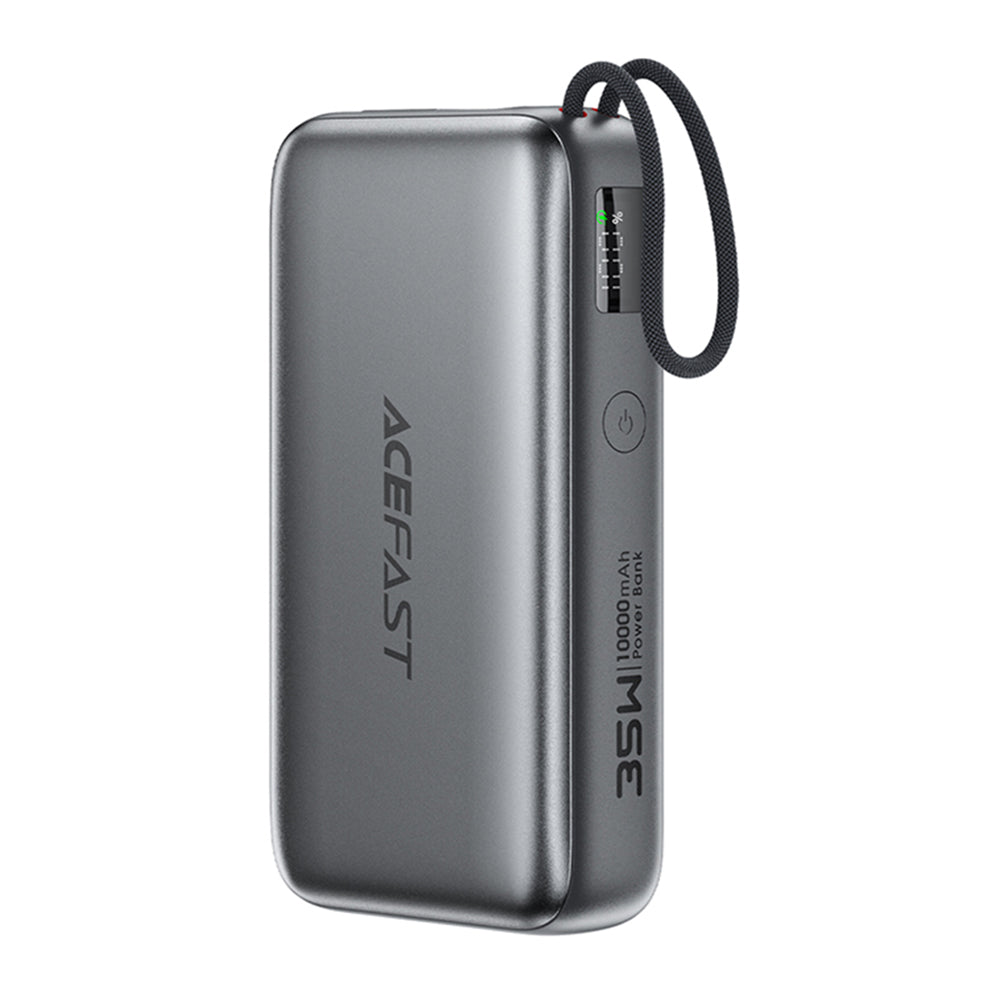 Zewnętrzna bateria Acefast M32, 10000mAh, 35W, PD, 2 x USB-C, Szara