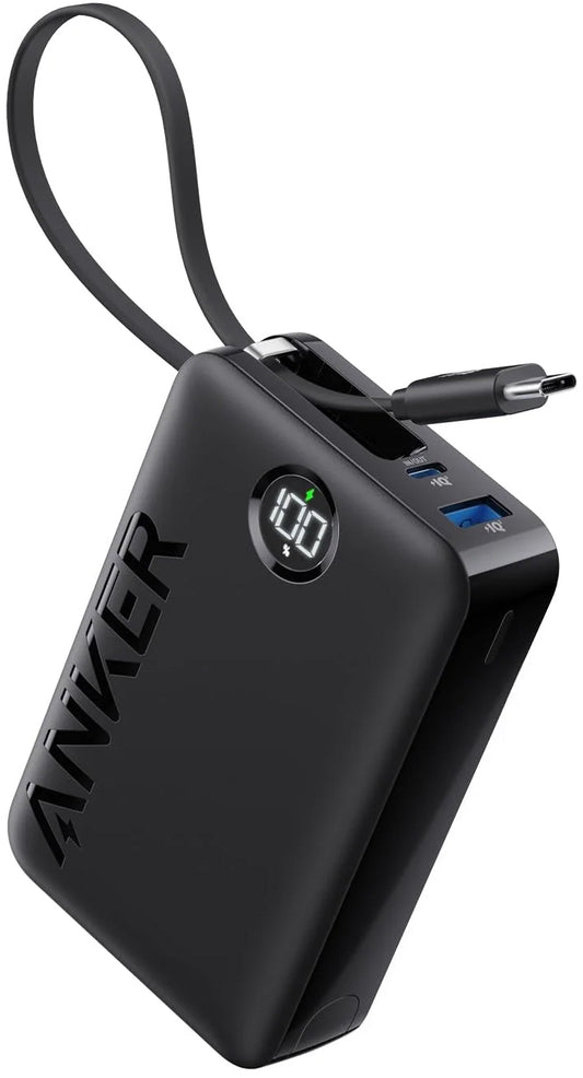 Bateria zewnętrzna Anker PowerCore 335, 20000 mAh, 22,5 W, QC + PD, 1 x USB-A - 2 x USB-C, czarna A1647G11