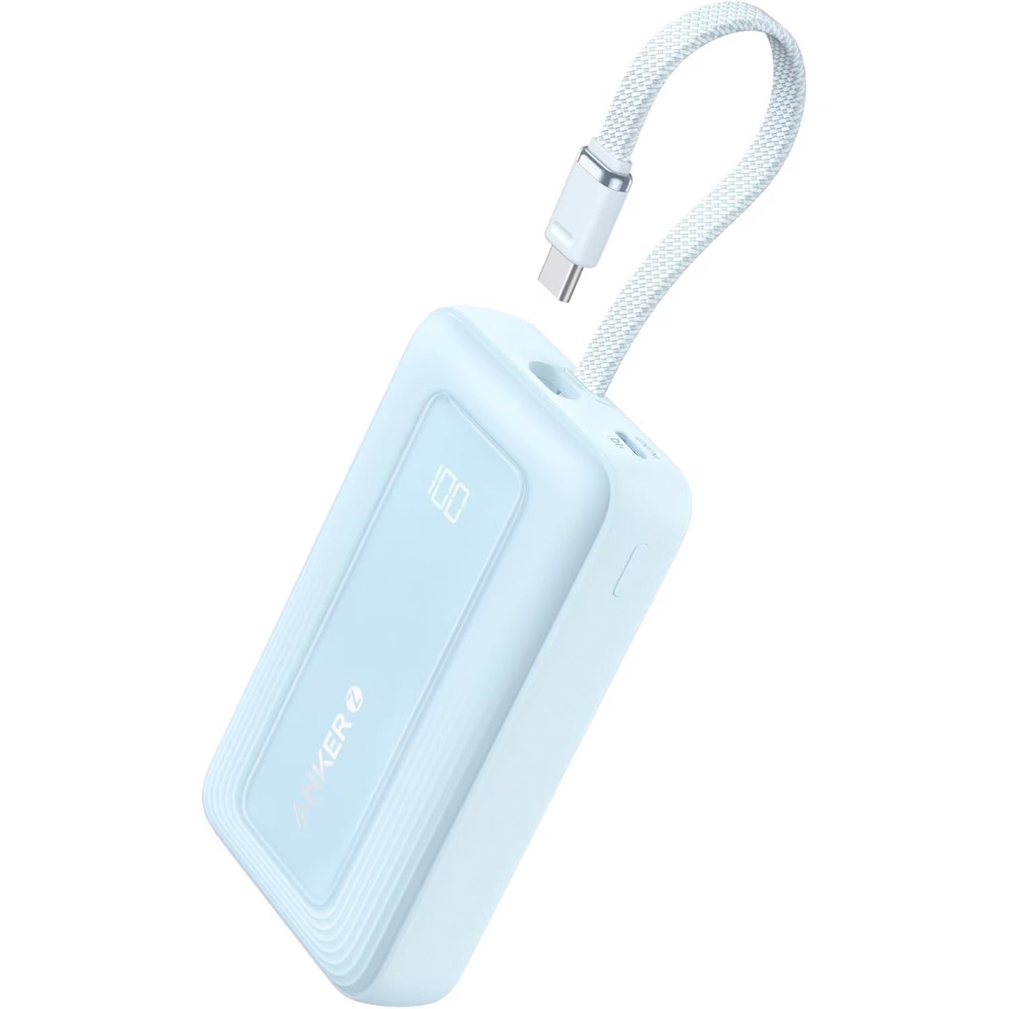 Zewnętrzna bateria Anker Zolo, 10000mAh, 30W, QC + PD, 1 x USB-A - 2 x USB-C, Niebieska A1688031