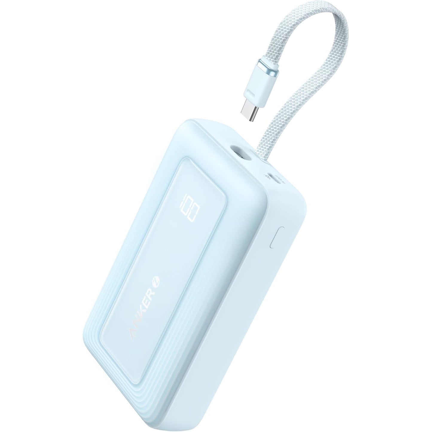 Zewnętrzna bateria Anker Zolo, 20000mAh, 30W, QC + PD, 1 x USB-A - 2 x USB-C, Niebieska A1689031
