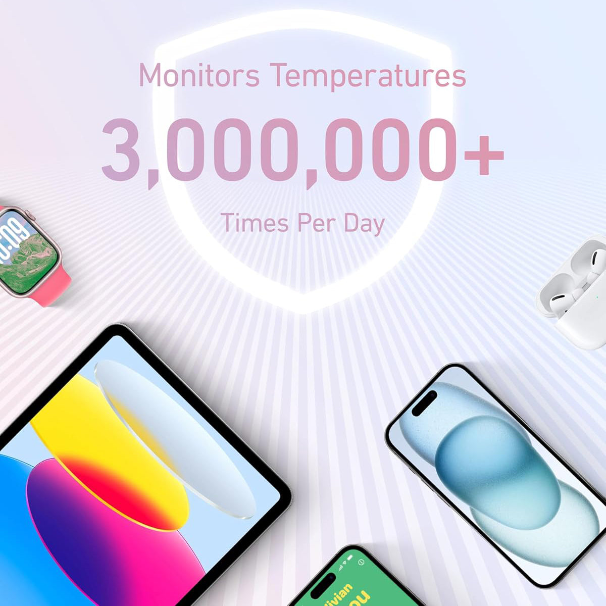 Zewnętrzna bateria Anker Zolo, 20000mAh, 30W, QC + PD, 1 x USB-A - 2 x USB-C, Niebieska A1689031