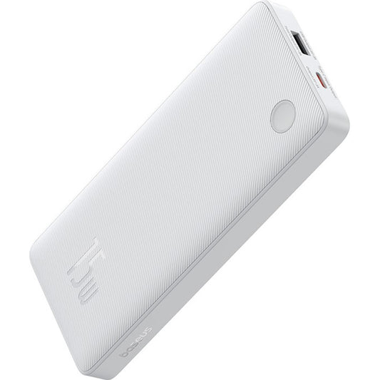 Bateria zewnętrzna Baseus Airpow Lite, 10000 mAh, 15 W, 1 x USB-A - 1 x USB-C, biała