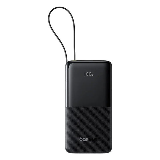 Zewnętrzna bateria Baseus Bipow 2, 10000mAh, 20W, QC + PD, 1 x USB-A - 2 x USB-C, Czarna P10077101113-00