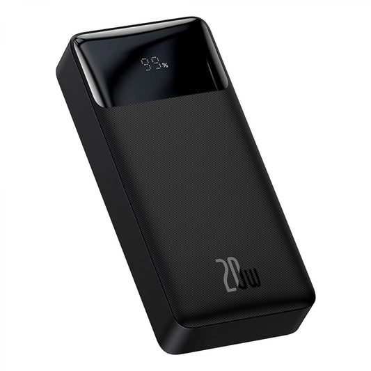 Zewnętrzna bateria Baseus Bipow, 20000mAh, 20W, QC + PD, 1 x USB-C - 2 x USB-A, Czarna PPBD050501