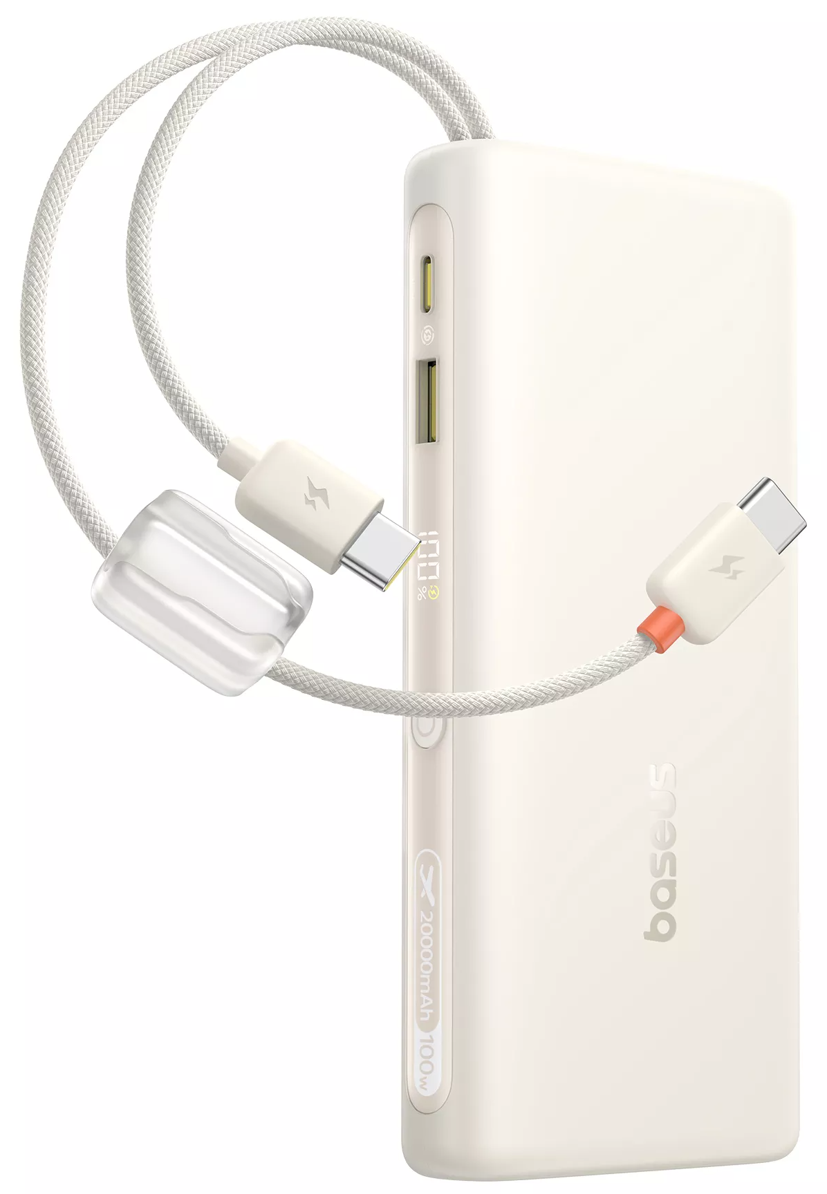 Powerbank Baseus EnerFill FC41, 20000mAh, 100W, QC + PD, 1 x USB-A - 3 x USB-C, Biały E0028N04
