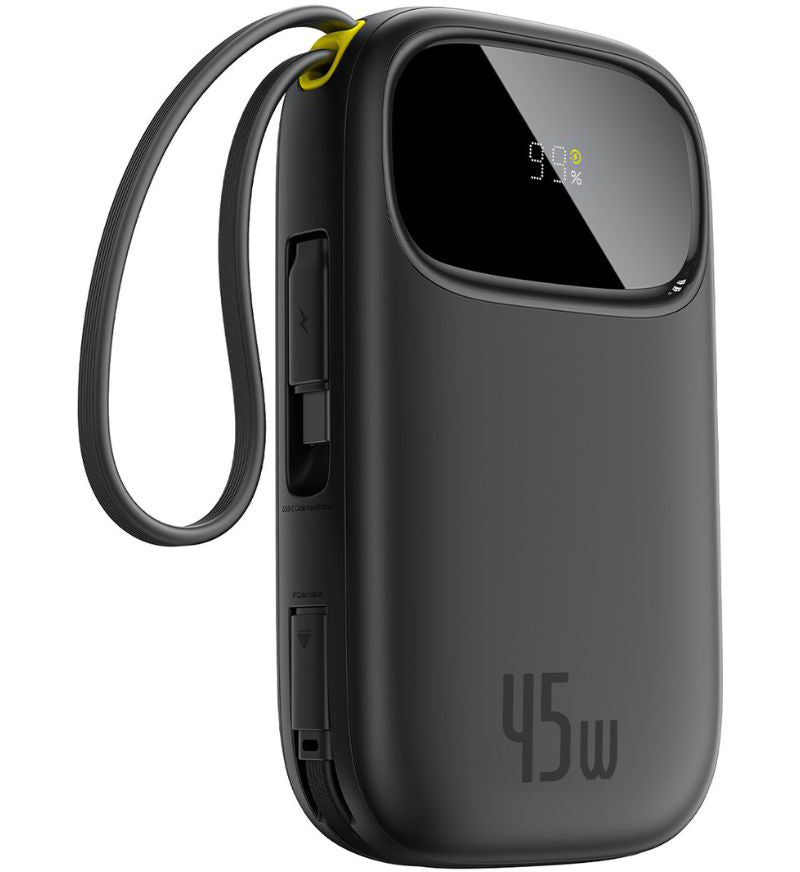Powerbank Baseus EnerFill FC31 Qpow 3, 10000mAh, 45W, QC + PD, 1 x USB-A - 3 x USB-C, Czarny P10082102123-00