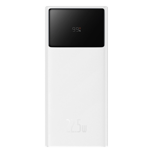 Zewnętrzna bateria Baseus EnerFill FP41, 30000mAh, 22.5W, QC + PD, 1 x USB-C - 2 x USB-A, Biała