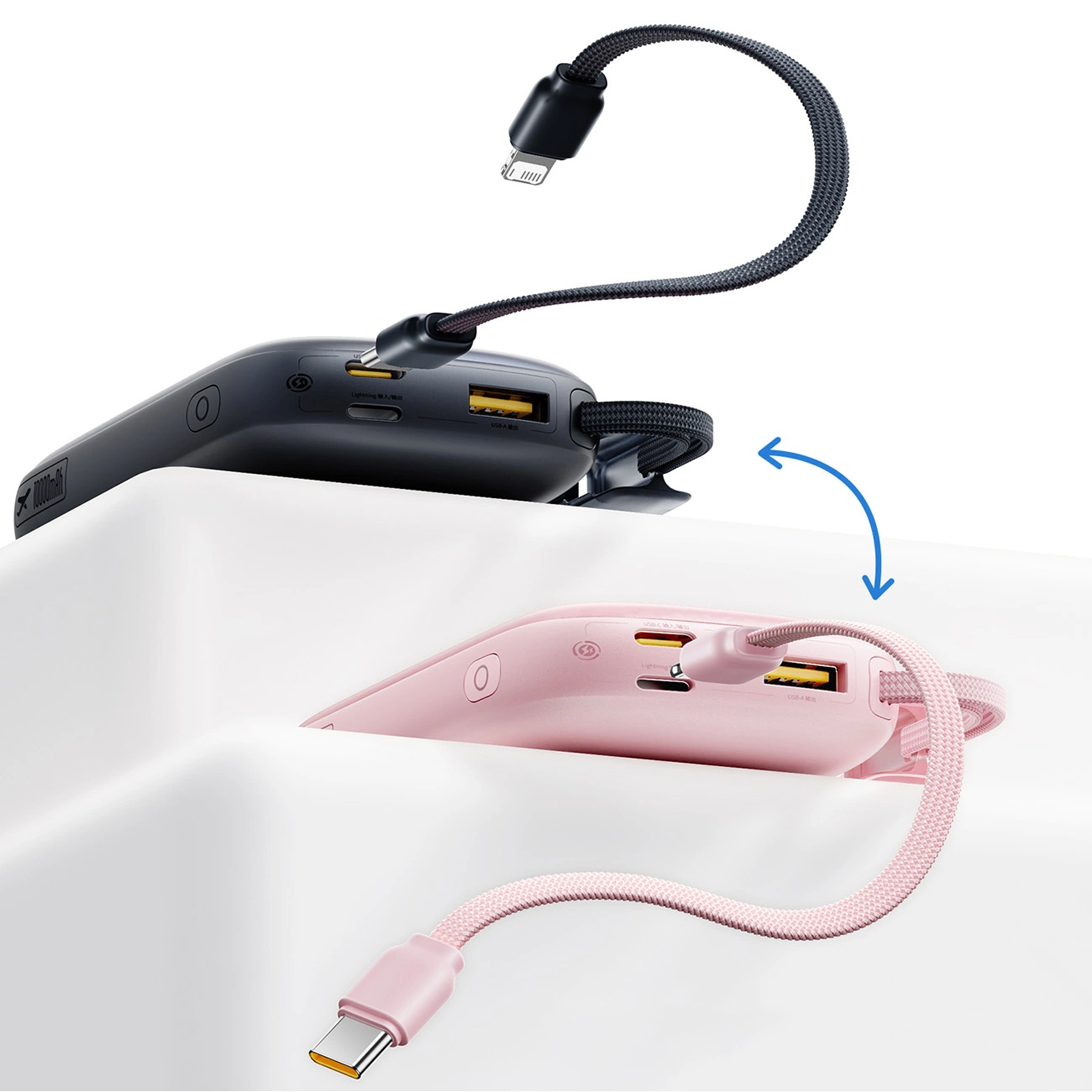 Zewnętrzna bateria Baseus EnerFill FC21 QPow 3 Ultra, 10000mAh, 22.5W, QC + PD, 1 x USB-A - 1 x USB-C, Czarna