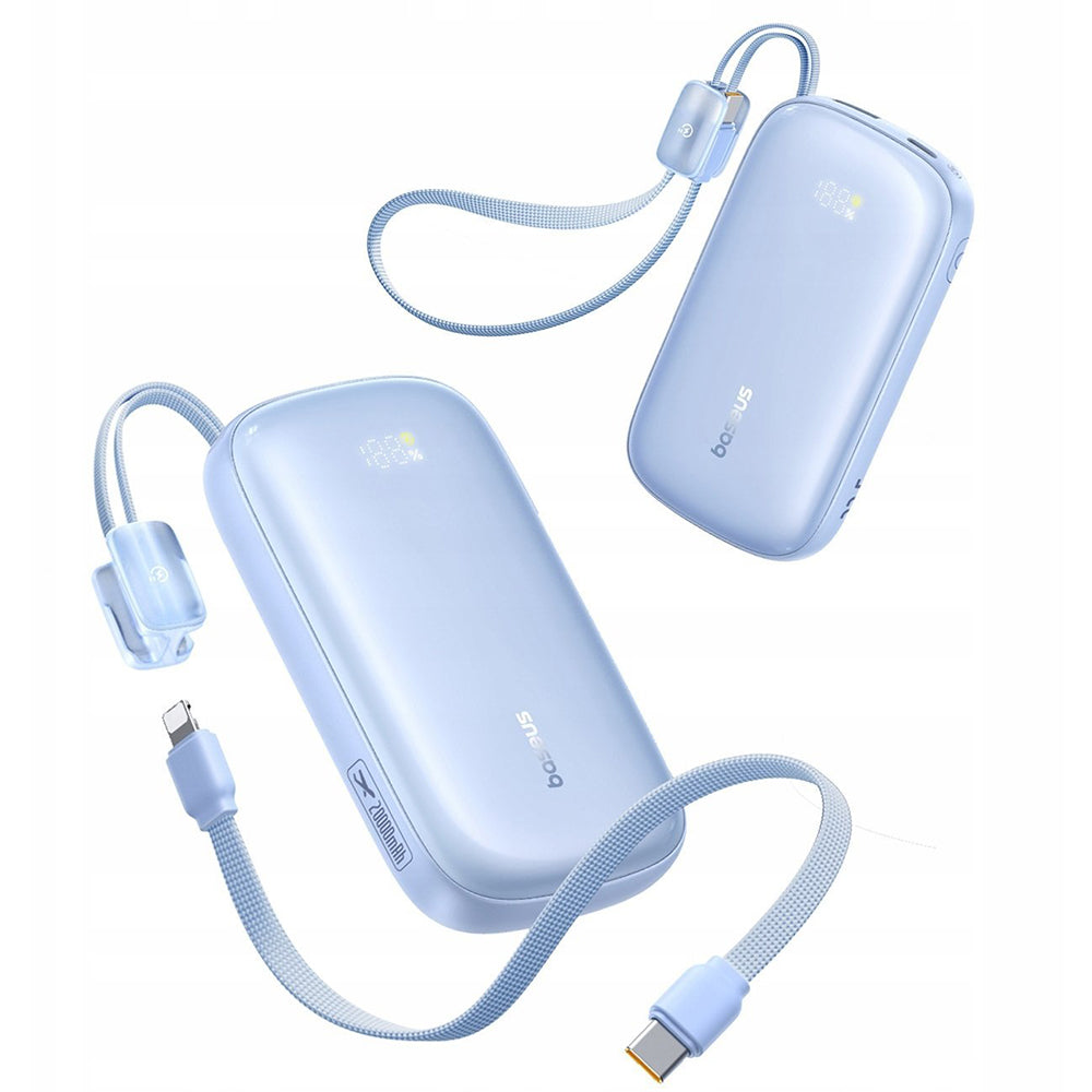 Zewnętrzna bateria Baseus EnerFill FC21 Qpow 3 Ultra, 10000mAh, 22.5W, QC + PD, 1 x USB-A - 1 x USB-C, Niebieska E0027L03