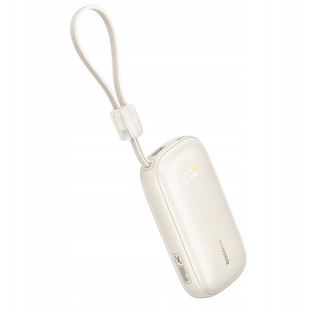 Zewnętrzna bateria Baseus EnerFill FC21 Qpow 3 Ultra, 10000mAh, 45W, QC + PD, 1 x USB-A - 1 x USB-C, Beżowy E0027Q01