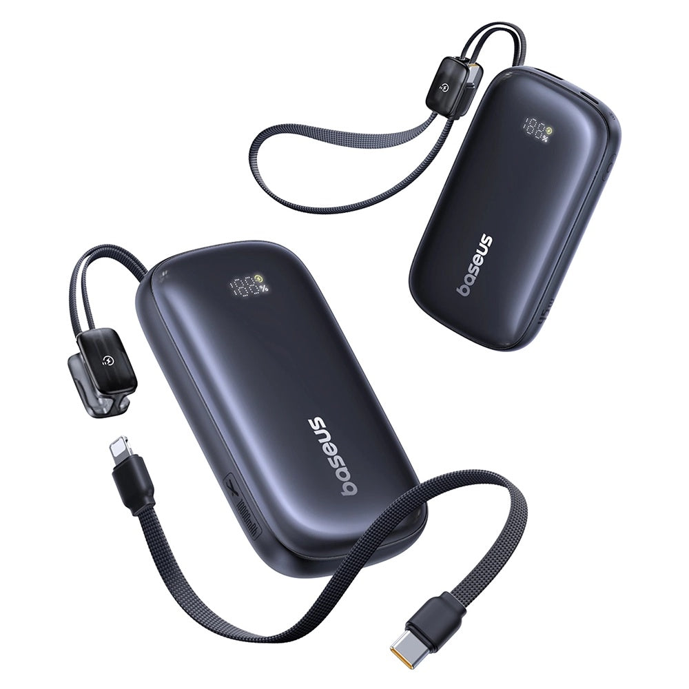 Zewnętrzna bateria Baseus EnerFill FC21 Qpow 3 Ultra, 10000mAh, 45W, QC + PD, 1 x USB-A - 1 x USB-C, Czarna E0027Q00