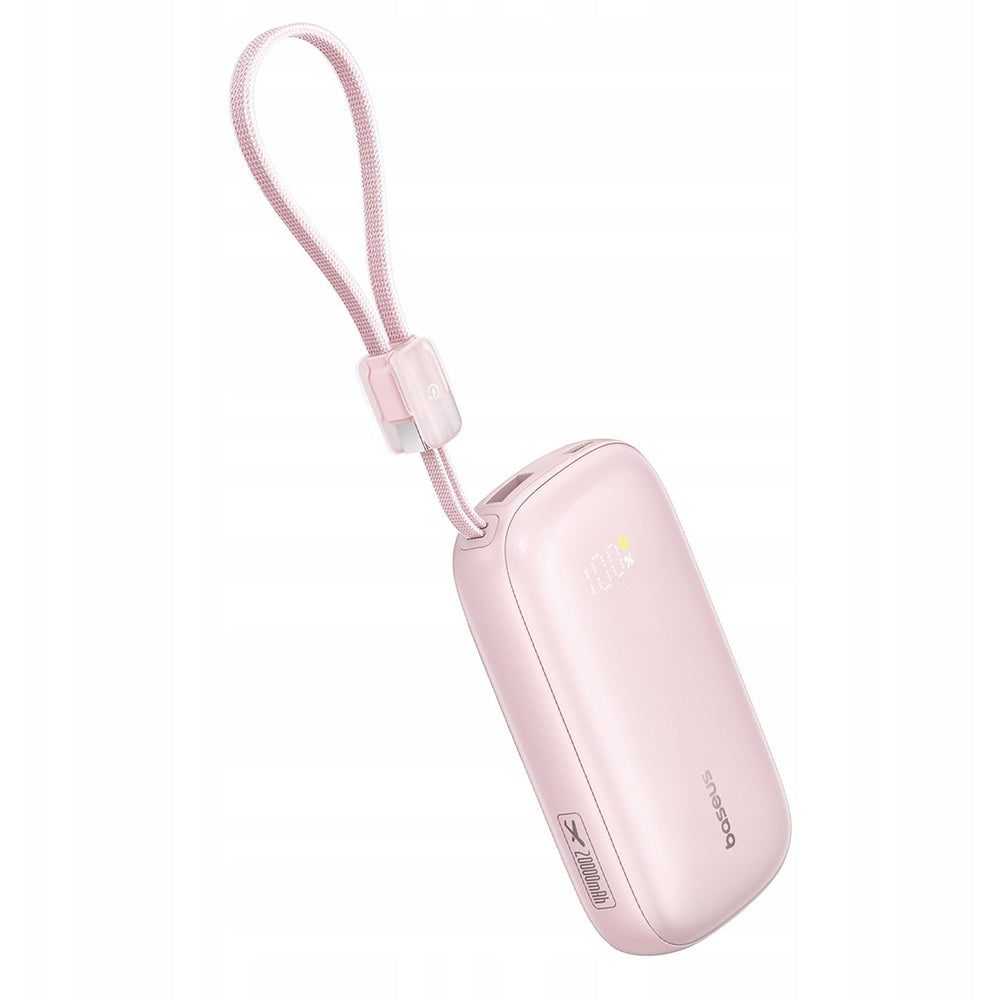 Zewnętrzna bateria Baseus EnerFill FC21 Qpow 3 Ultra, 10000mAh, 45W, QC + PD, 1 x USB-A - 1 x USB-C, Różowy E0027Q02