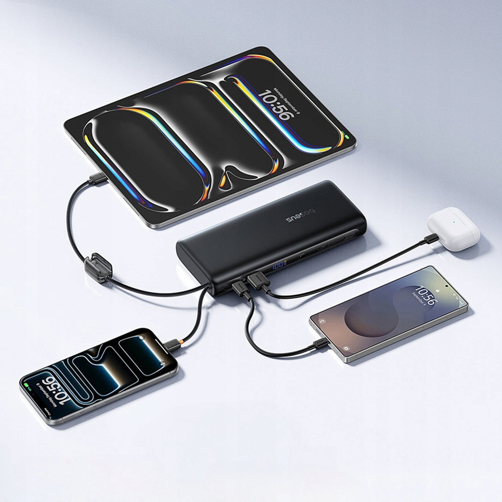 Powerbank Baseus EnerFill FC41, 25000mAh, 145W, QC + PD, 1 x USB-A - 3 x USB-C, Czarny E0028H03