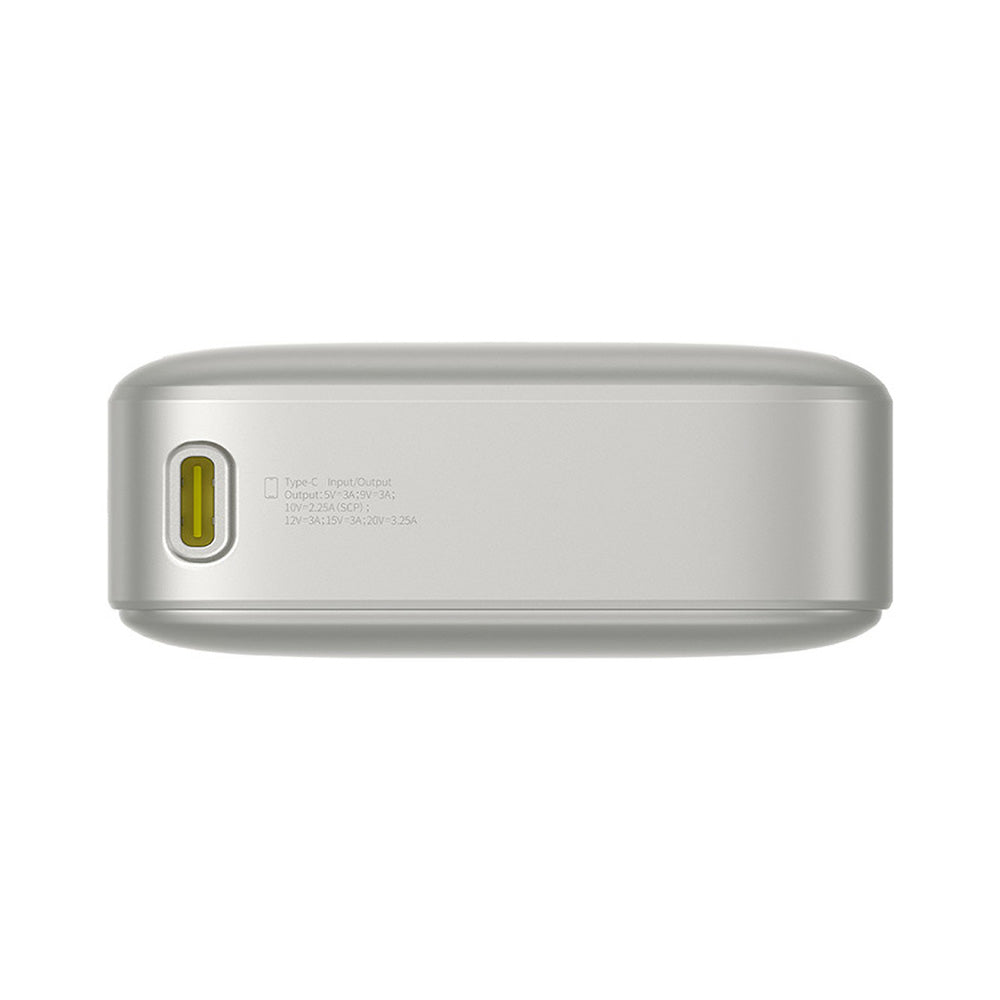 Zewnętrzna bateria Baseus Free2Pull, 20000mAh, 65W, PD, 2 x USB-C, Szara P10073700843-00