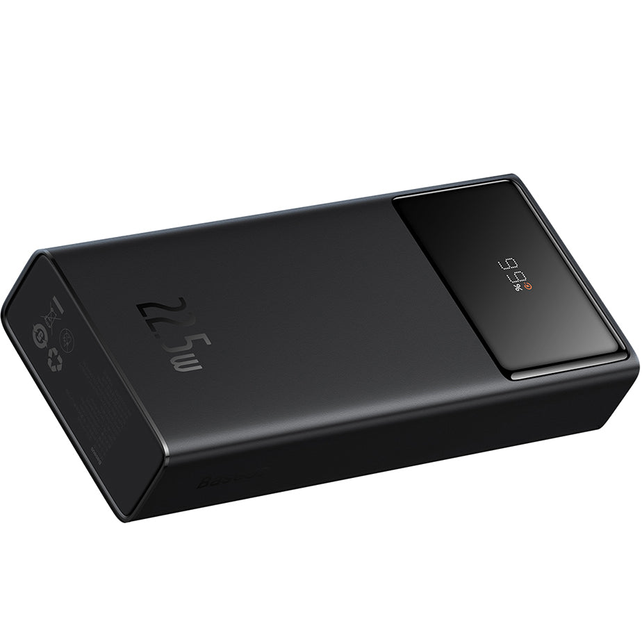 Zewnętrzna bateria Baseus Star Lord, 20000mAh, 22.5W, QC + PD, 1 x USB-C - 2 x USB-A, Czarna PPXJ080001