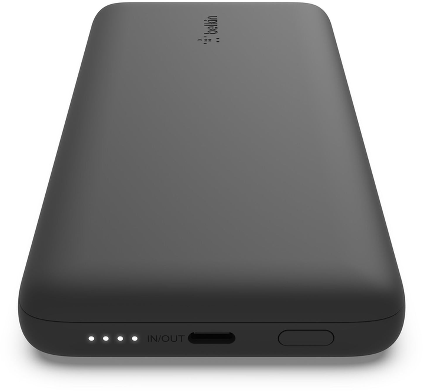 Powerbank Belkin BoostCharge Plus, 10000mAh, 23W, QC + PD, 1 x Lightning - 2 x USB-C, Czarny BPB006btBLK