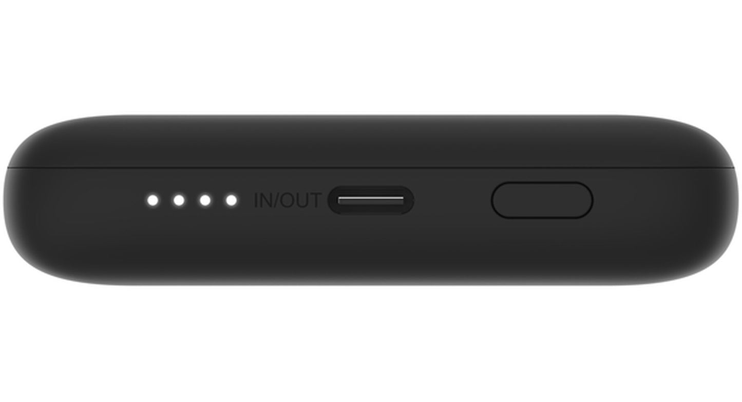 Powerbank Belkin BoostCharge Plus, 10000mAh, 23W, QC + PD, 1 x Lightning - 2 x USB-C, Czarny BPB006btBLK