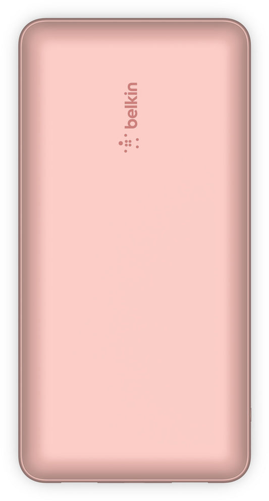 Belkin BoostCharge External Battery, 20000mAh, 15W, 1 x USB-C - 2 x USB-A, Rose Gold BPB012btRG