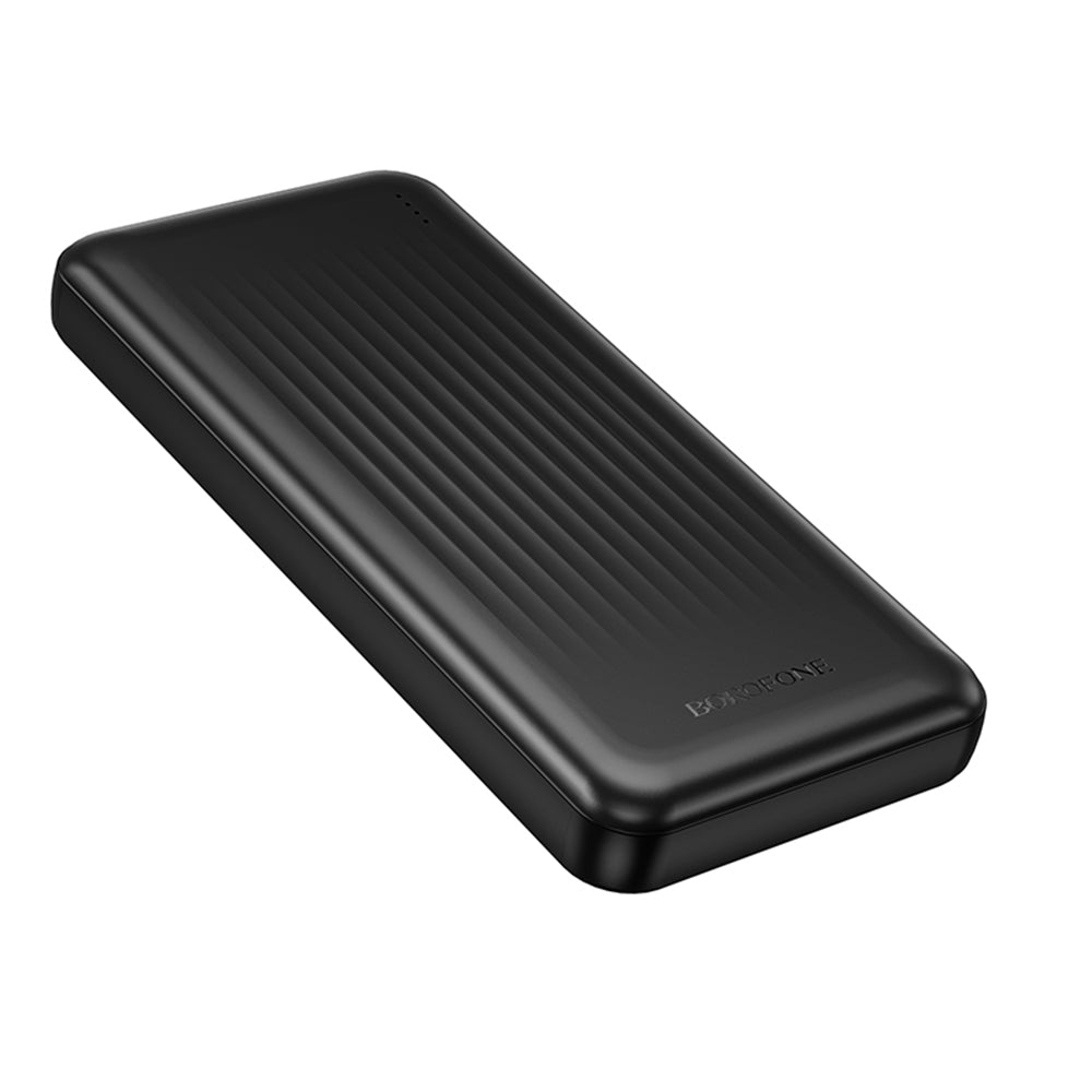Zewnętrzna bateria Borofone BJ78 Clever, 10000mAh, 10W, 2 x USB-A, Czarna