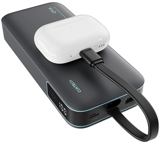 Powerbank Cuktech LPB200N, 20000mAh, 40W, QC + PD, 1 x USB-A - 2 x USB-C, Czarny