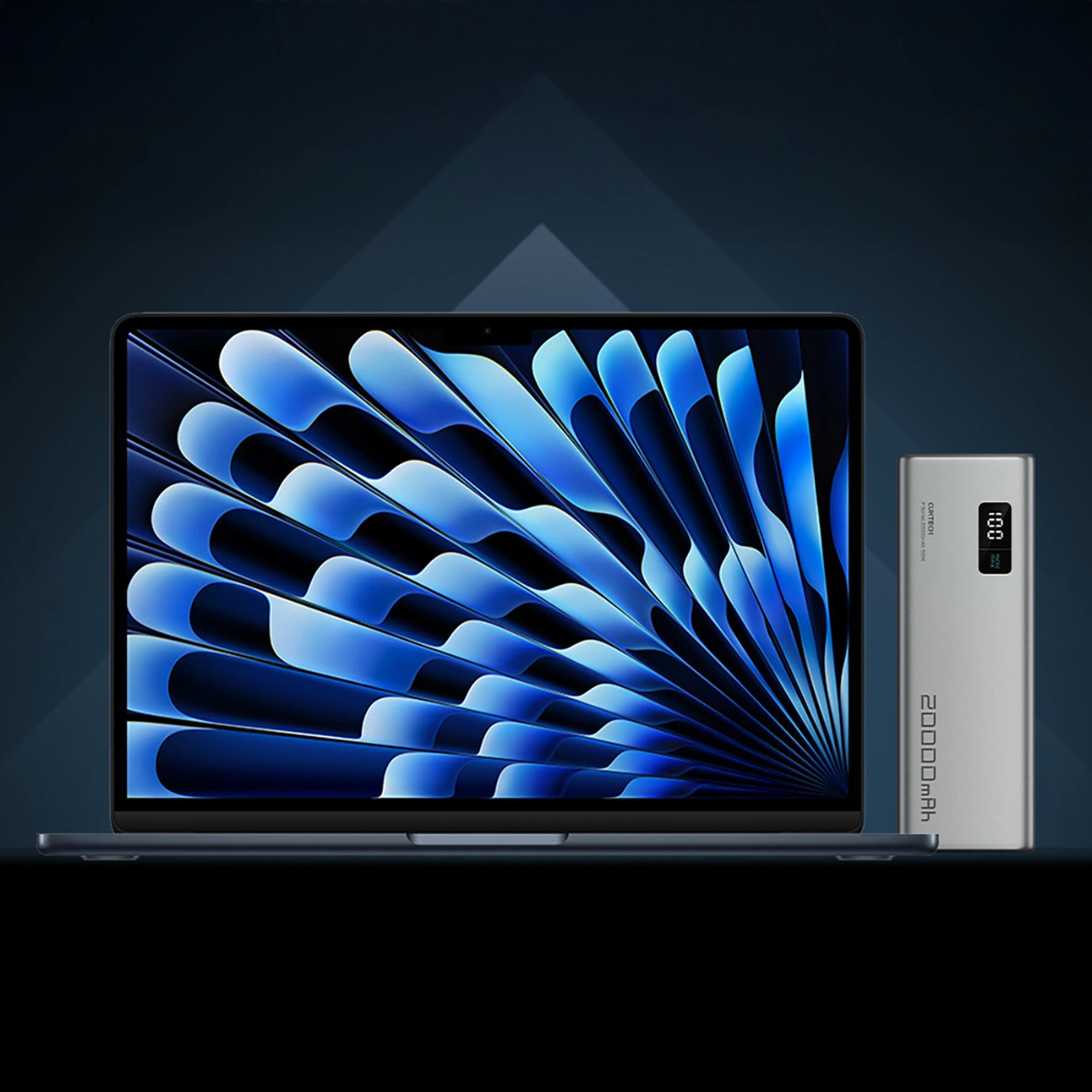 Zewnętrzna bateria Cuktech P+ No.15, 20000mAh, 150W, QC + PD, 1 x USB-A - 2 x USB-C, Szara CUKPB200GLBK