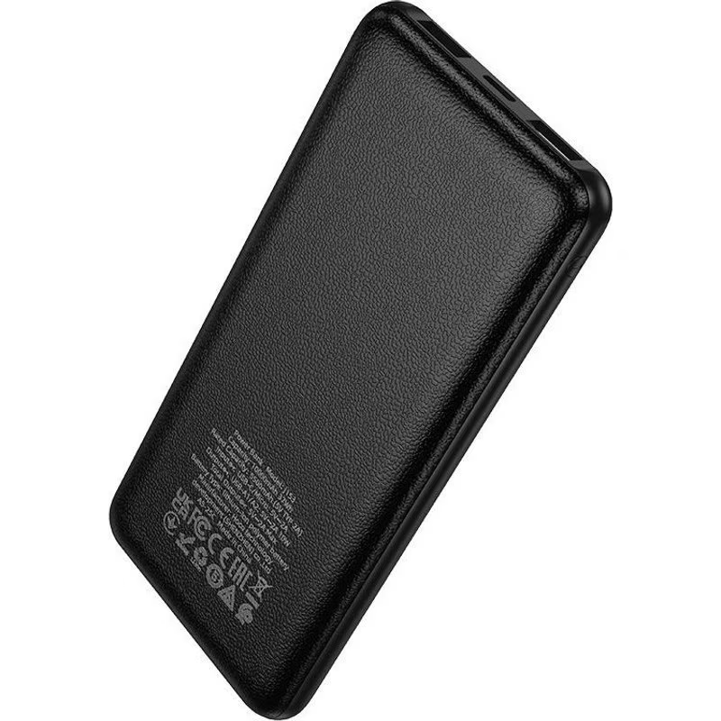 Powerbank HOCO J153 Stability, 10000mAh, 10W, 2 x USB-A, Czarny
