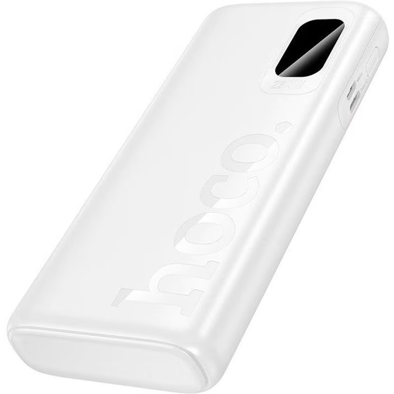 Powerbank HOCO J158 Pro Runner, 10000mAh, 22.5W, QC + PD, 1 x USB-C - 2 x USB-A, Biały
