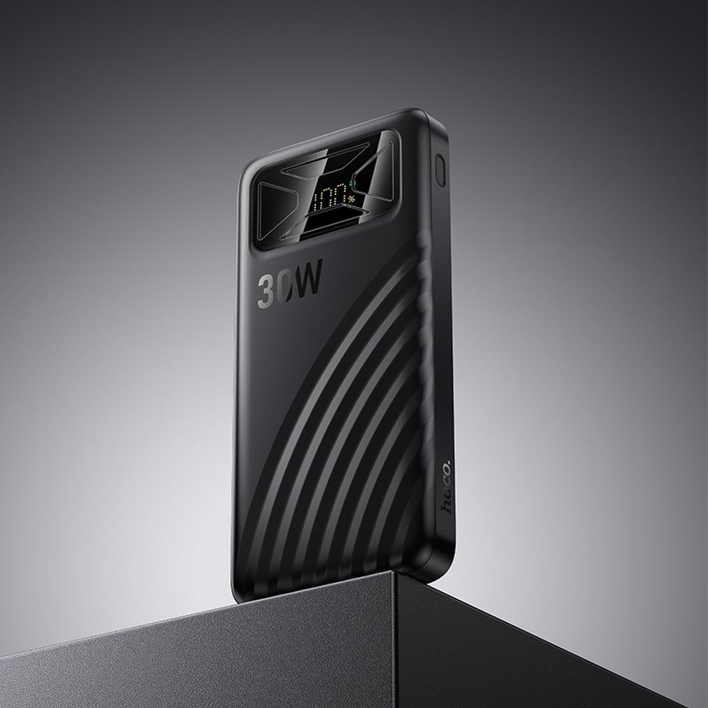 Powerbank HOCO Q42, 10000 mAh, 30 W, QC + PD, 1 × USB-A – 1 × USB-C, czarny