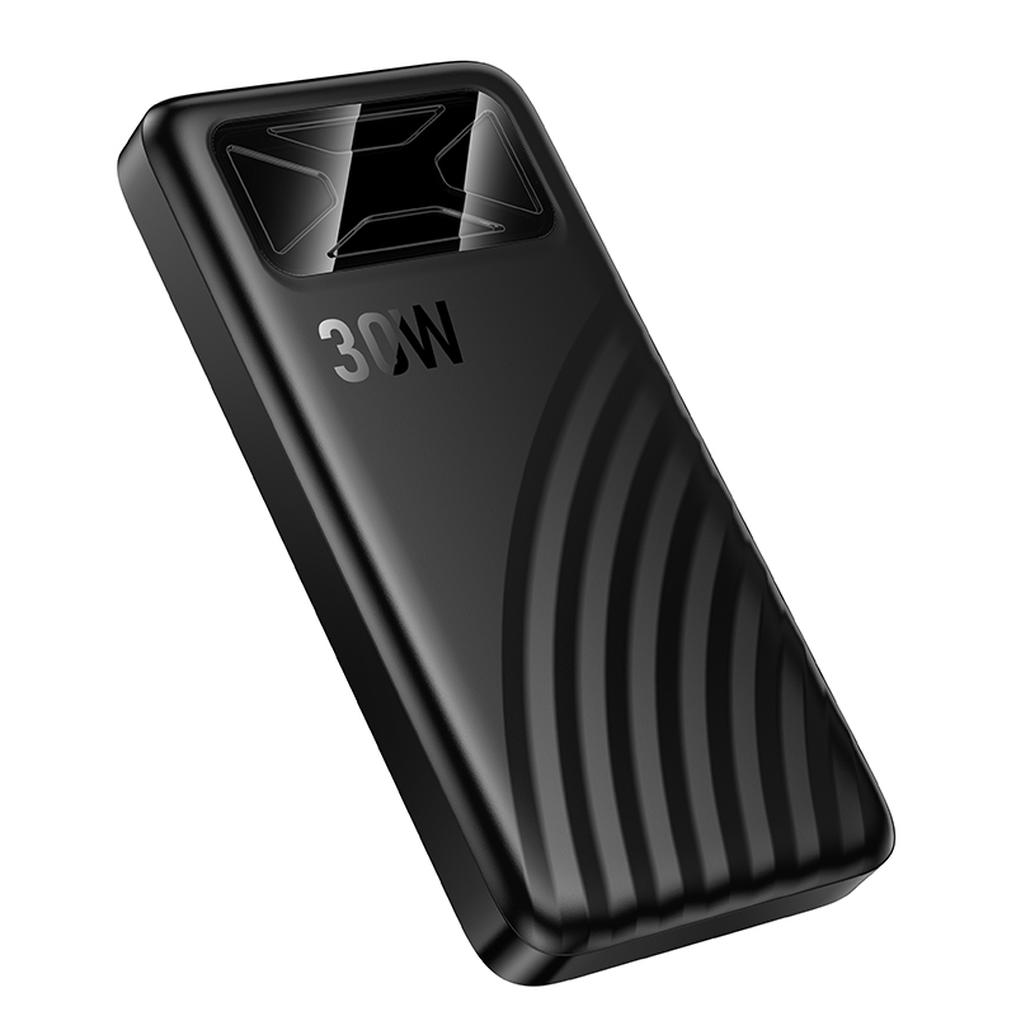 Powerbank HOCO Q42, 10000 mAh, 30 W, QC + PD, 1 × USB-A – 1 × USB-C, czarny