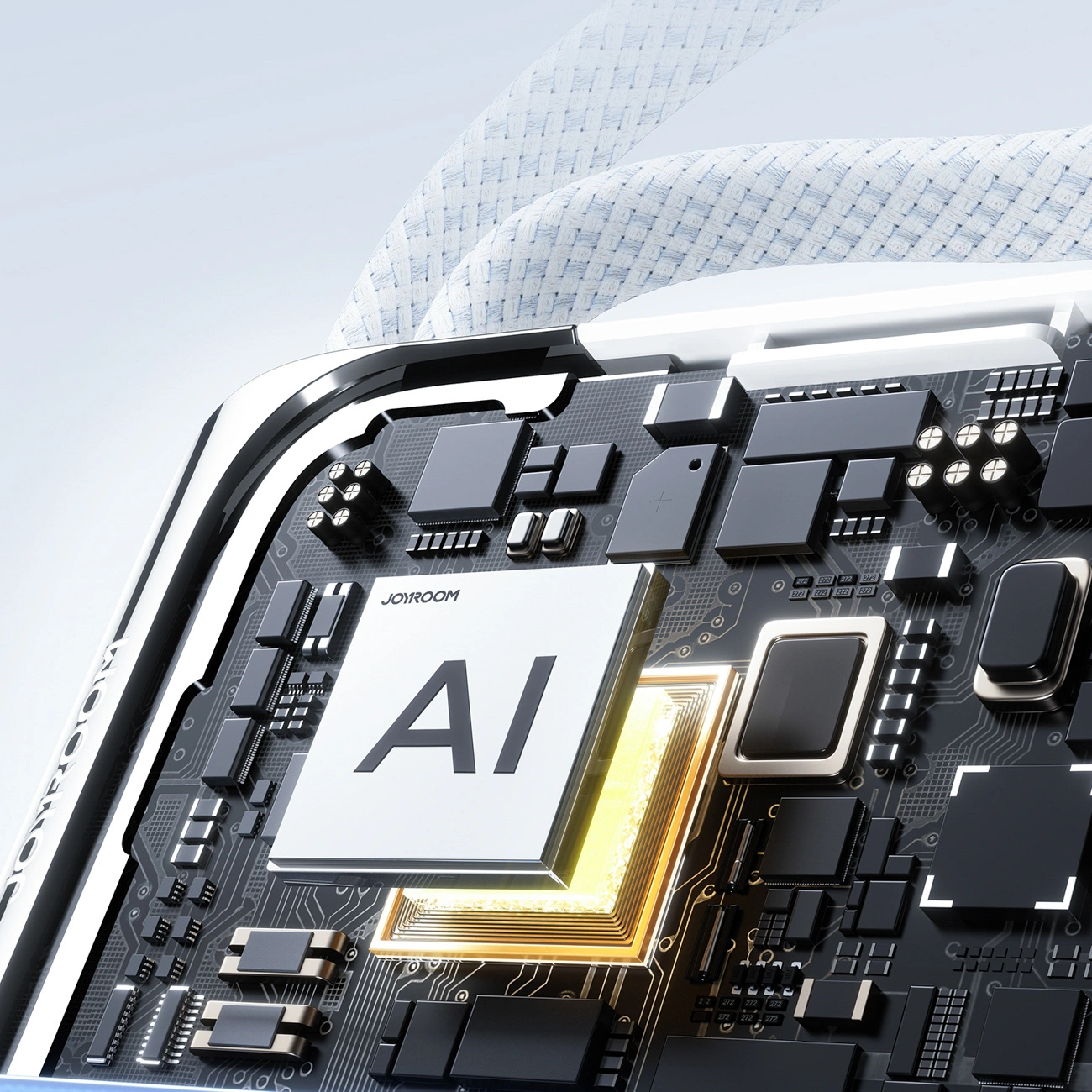 Zewnętrzna bateria Joyroom JR-PBF27 Pro, 10000mAh, 30W, QC + PD, 1 x Lightning - 2 x USB-C, Biała