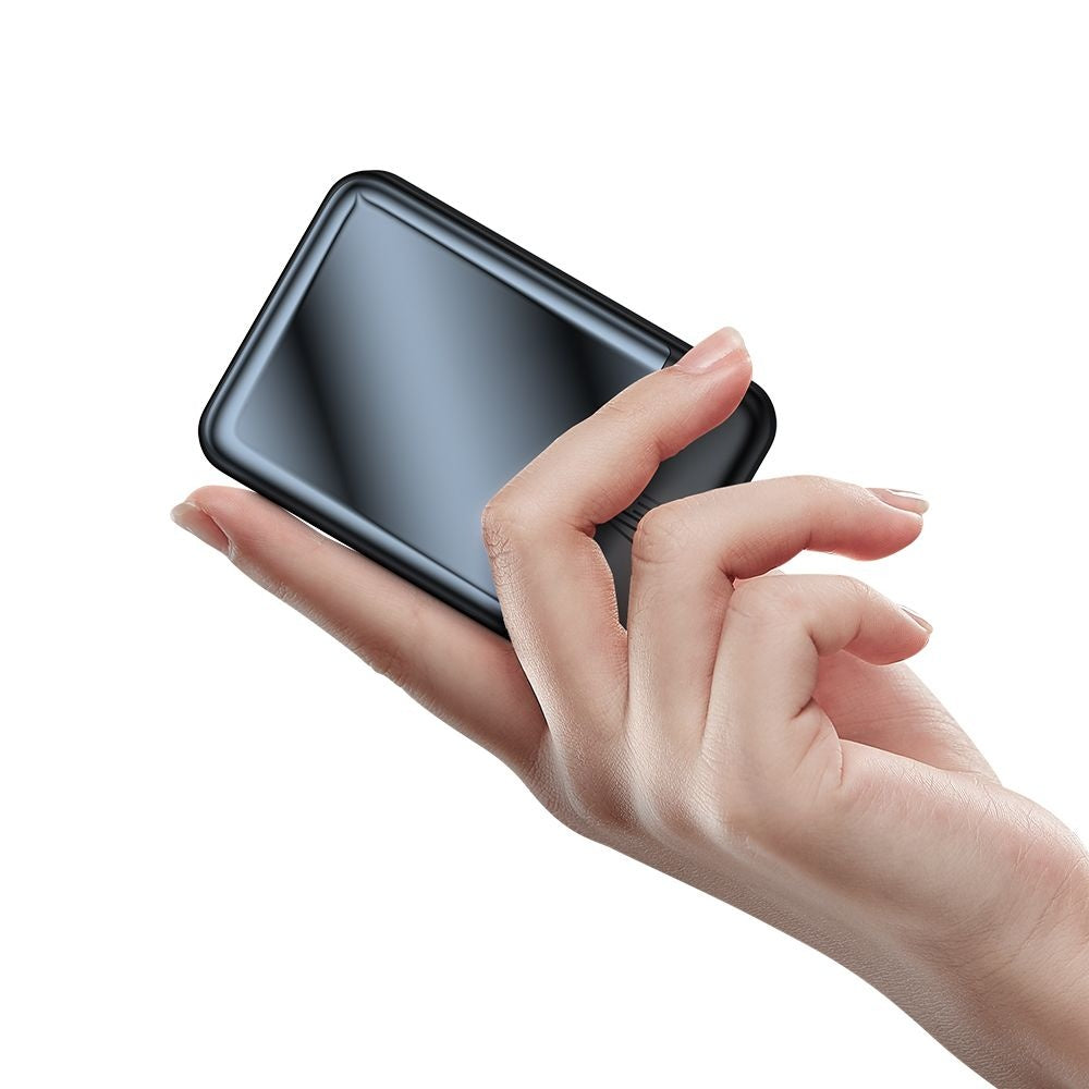 Zewnętrzna bateria bezprzewodowa McDodo MC-5021 Ambilight, 20000mAh, 20W, PD + FQI, 1 x QI - 1 x USB-C, Czarna