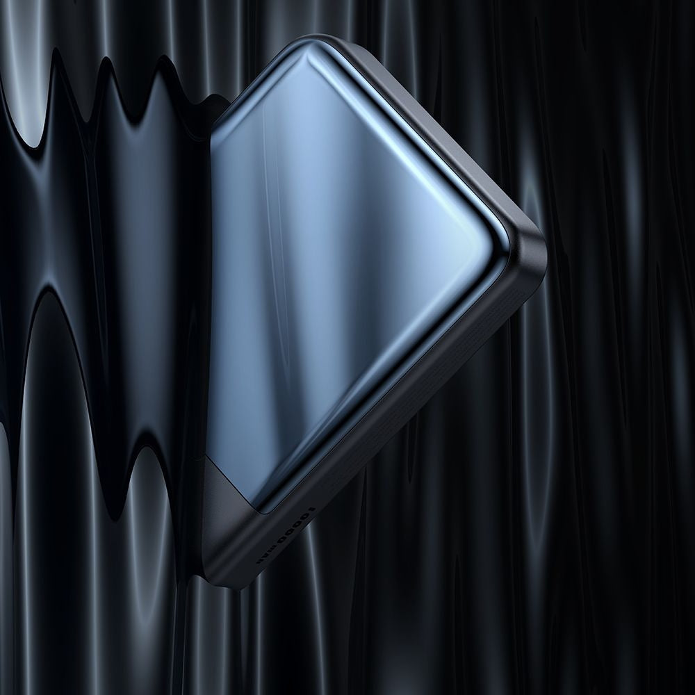 Zewnętrzna bateria bezprzewodowa McDodo MC-5931 Ambilight, 10000mAh, 30W, PD + FQI, 1 x QI - 1 x USB-C, Czarna