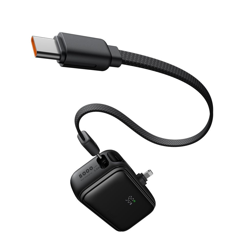 Zewnętrzna bateria McDodo MC-7800 Freekit, 5000mAh, 22.5W, PD, 1 x Lightning - 2 x USB-C, Czarna