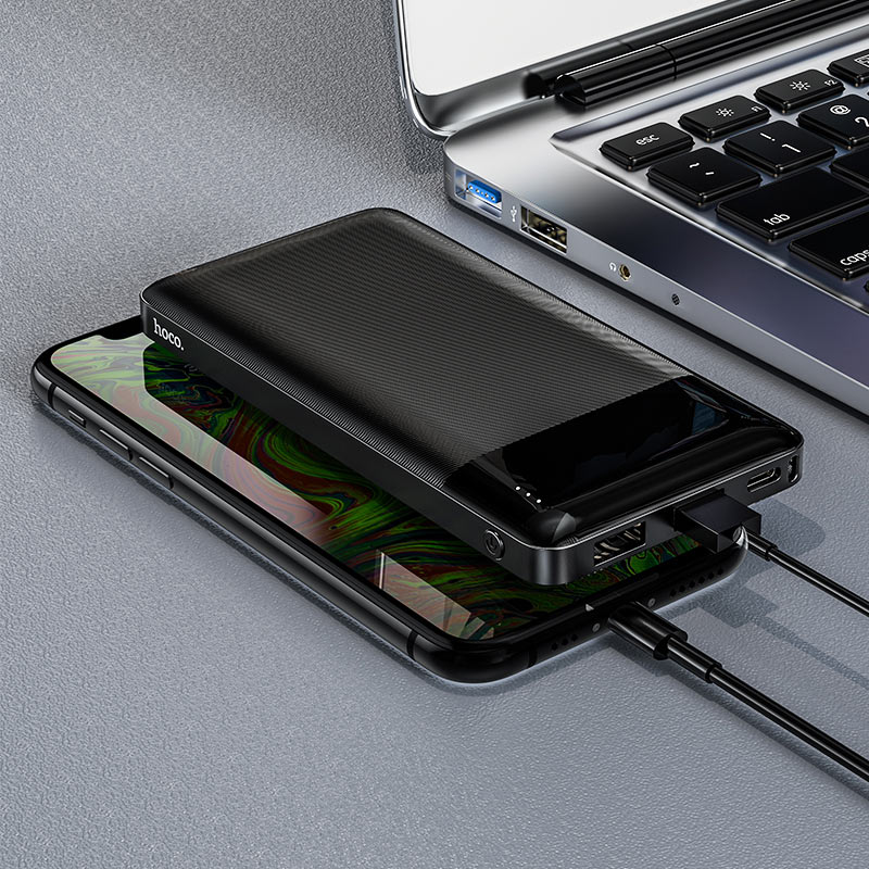 Powerbank HOCO J72, 10000mAh, 10W, 2 x USB-A, Czarny