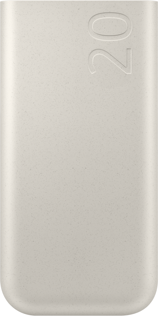 Bateria zewnętrzna Samsung, 20000 mAh, 45 W, PD, 3 x USB-C, beżowa EB-P4520XUEGEU