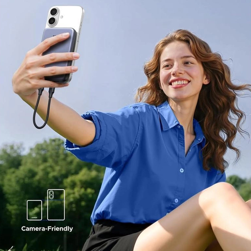 Zewnętrzna bateria UGREEN 75131B, 10000mAh, 22.5W, QC + PD, 1 x USB-A - 1 x USB-C, Szara