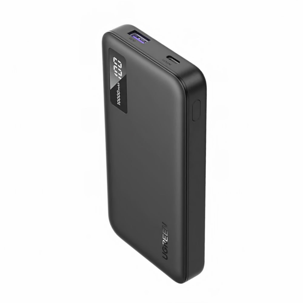 Zewnętrzna bateria UGREEN PB311, 10000mAh, 22.5W, QC + PD, 1 x USB-C - 2 x USB-A, Czarna