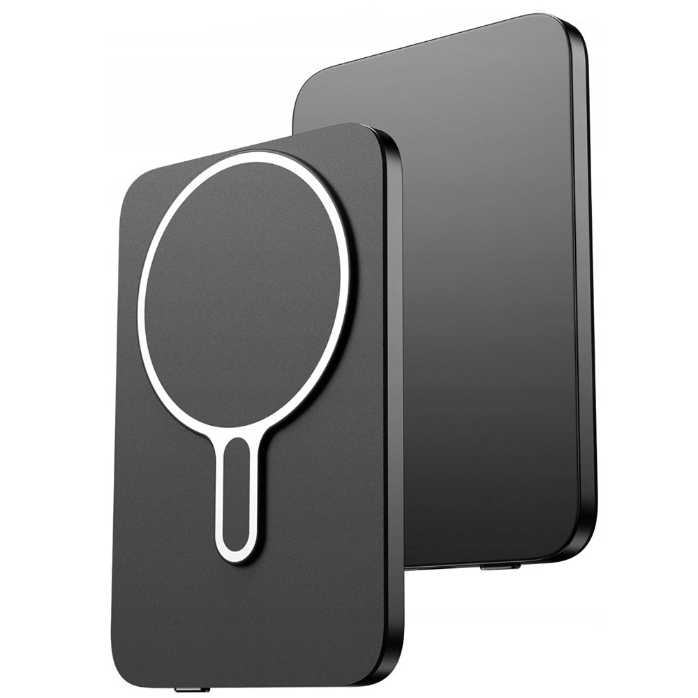 Zewnętrzna bateria bezprzewodowa 3MK MagSnap Go, 5000mAh, 20W, PD + FQI, 1 x QI - 1 x USB-C, Szara