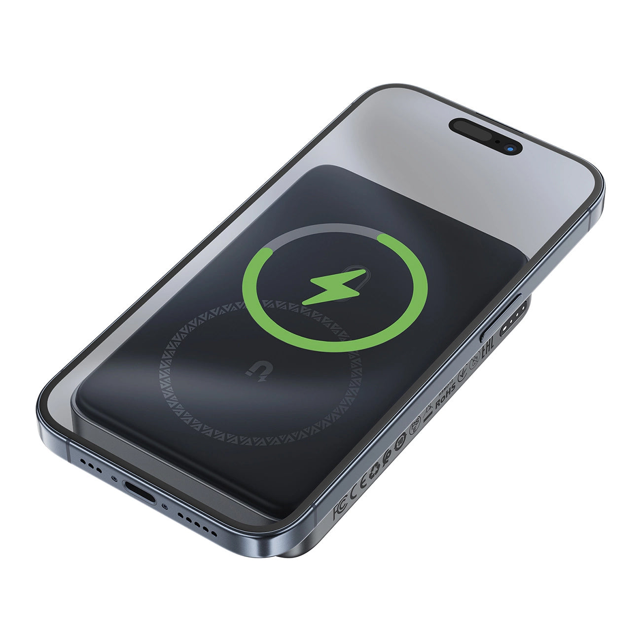 Zewnętrzna bateria bezprzewodowa Acefast M10, 10000mAh, 30W, PD + FQI, 1 x QI - 2 x USB-C, Czarna
